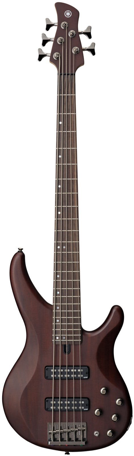 Yamaha TRBX505 5-String Bass Guitar in Translucent Brown